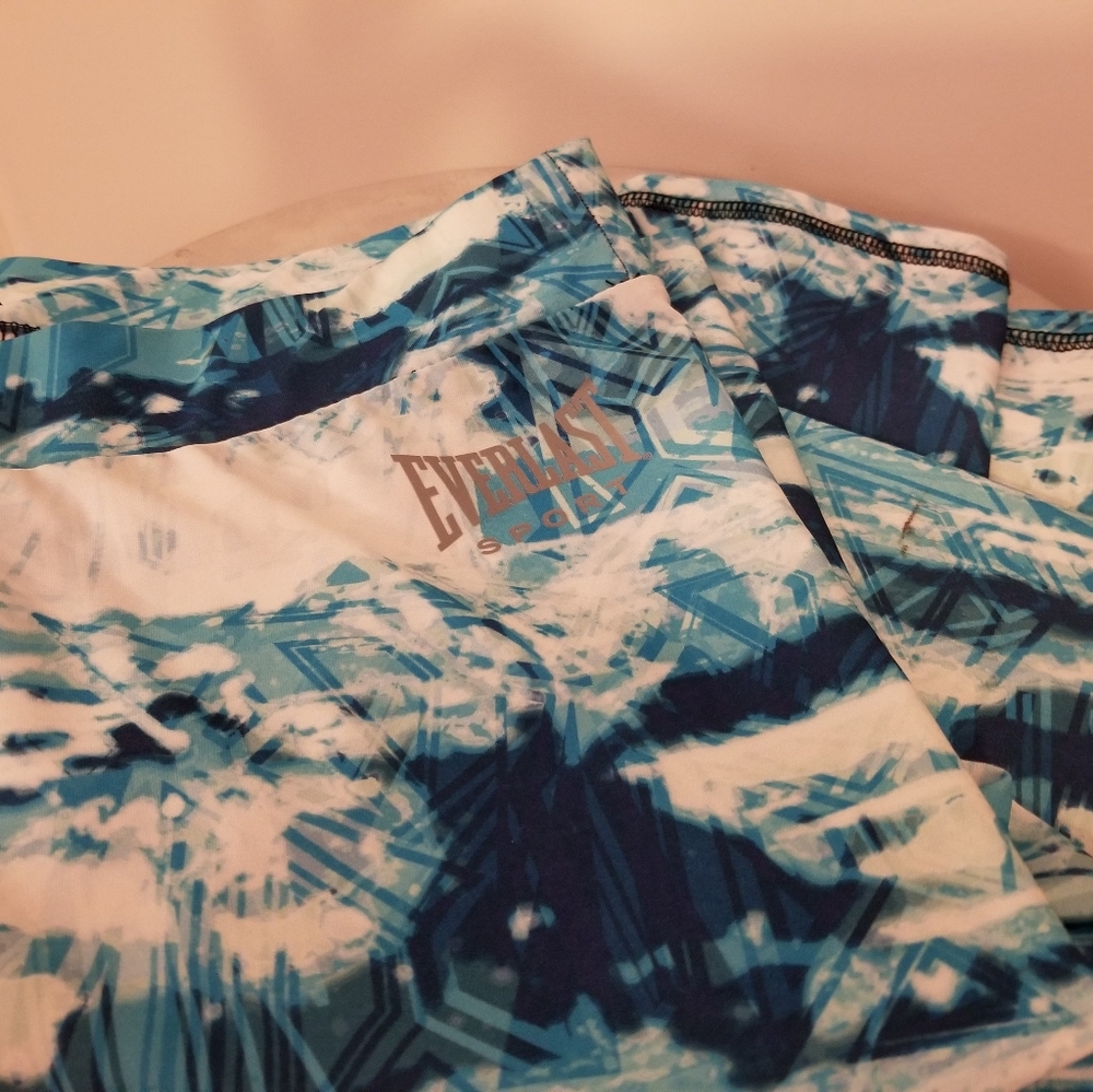 Blue, Green & White Everlast Leggings